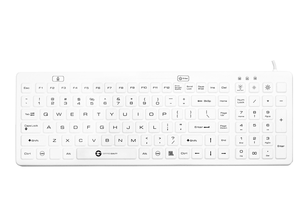 Cleantype® Medical, Silicon keyboard with magnets
