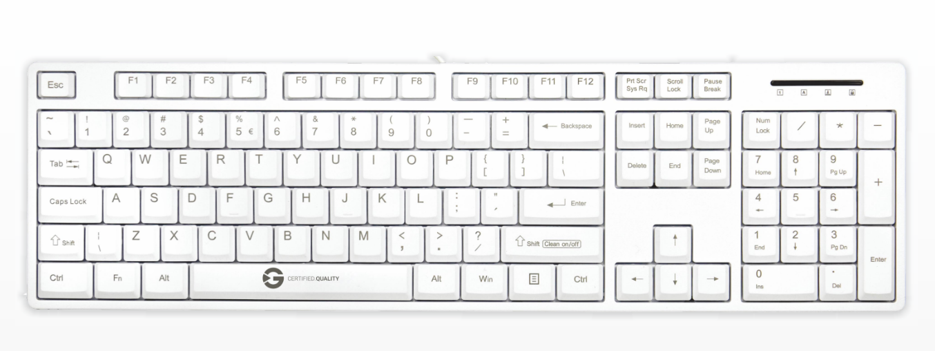Cleantype® Easy Basic Plastic Keyboard