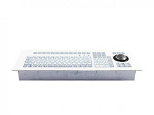 Load image into Gallery viewer, Indudur® Industrial Foil-covered Keyboard for Front-side Integration with Integrated 50-mm Trackball