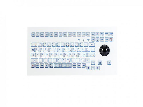 Indudur® Industrial Foil-covered Keyboard for Front-side Integration with Integrated 38 mm Trackball