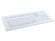 Load image into Gallery viewer, Indudur® Compact Front-mounted foil-covered keyboard with Robust Keys, Touchpad, and Edge Protection