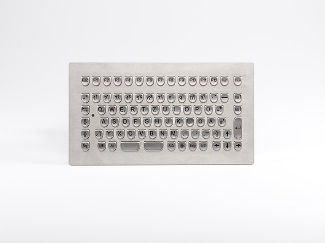InduSteel® Stainless Steel Panel Mount Keyboard with Compact Full Layout
