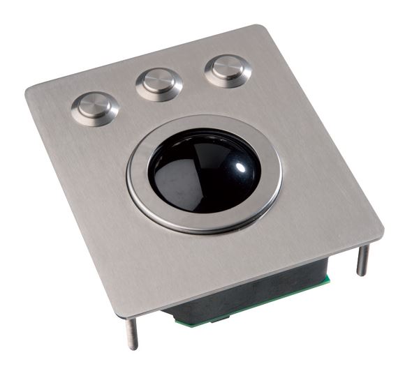 Trackball 50 mm in Stainless Steel Front Panel