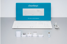 Load image into Gallery viewer, Cleankeys® CK4W Capacitive Wireless Desktop Glass Keyboard