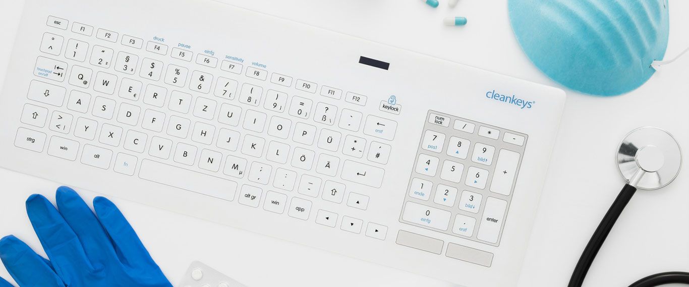 Healthcare glass keyboard CK6