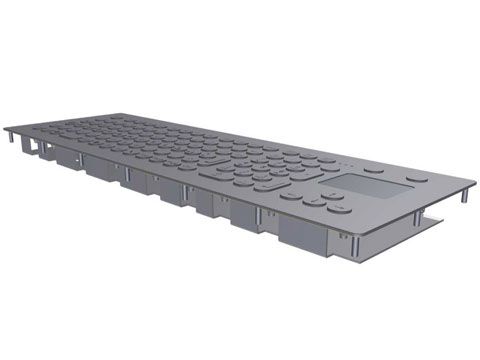 Grafos Steel Stainless Steel Keyboard