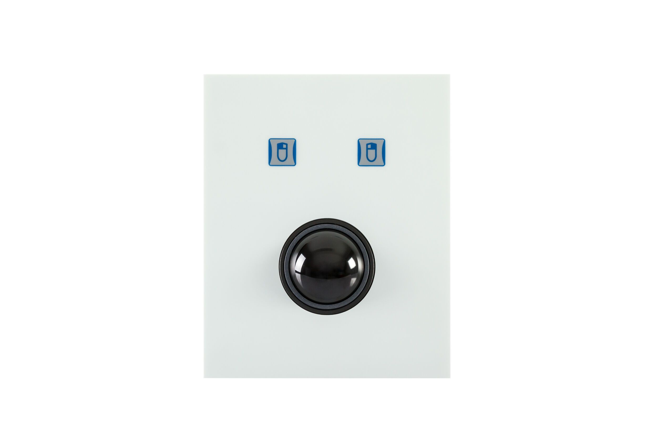 Trackball 38mm front panel industrial built-in module with 2 mouse buttons
